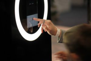 glowing touch screen